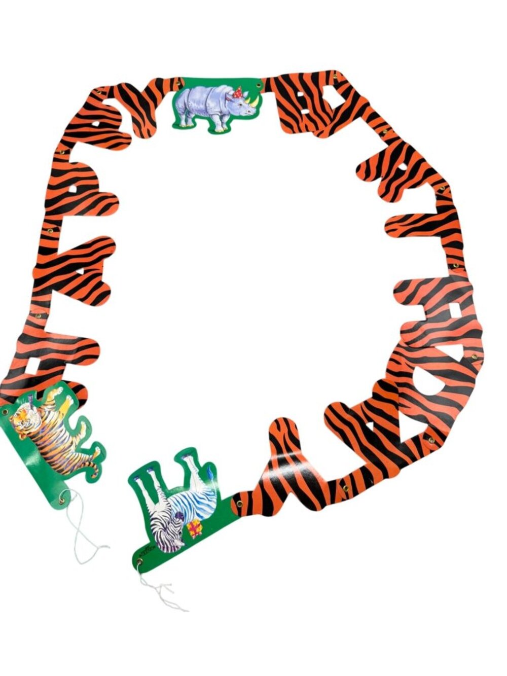 Tiger & Safari Animals String Garland Banner For Party Decor READ